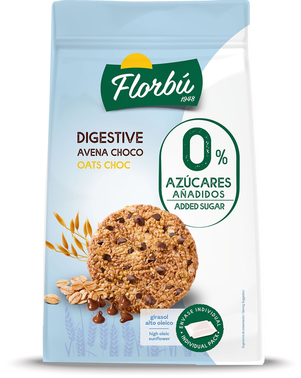Galleta c/avena y pepitas choco Florbu 245g