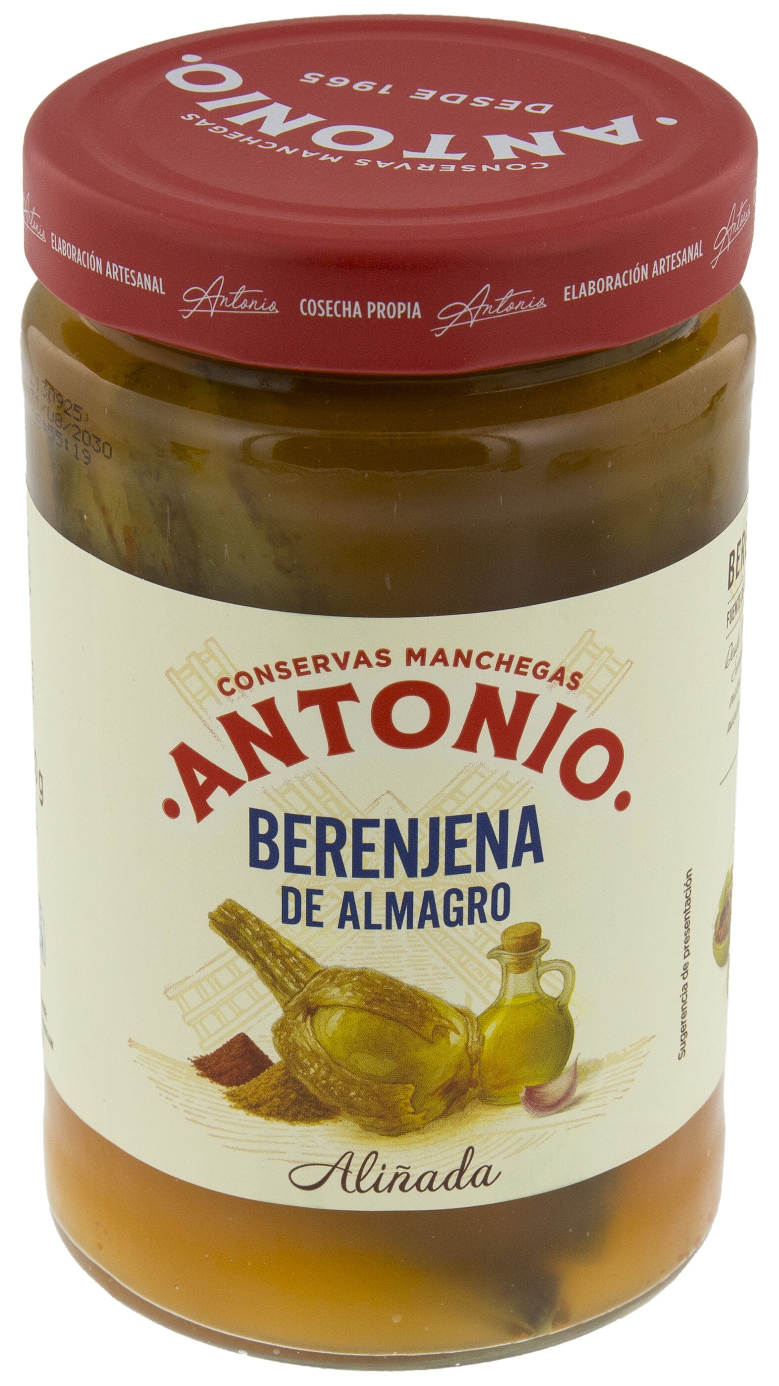 Berenjena aliñada cristal Antonio 350g escurr