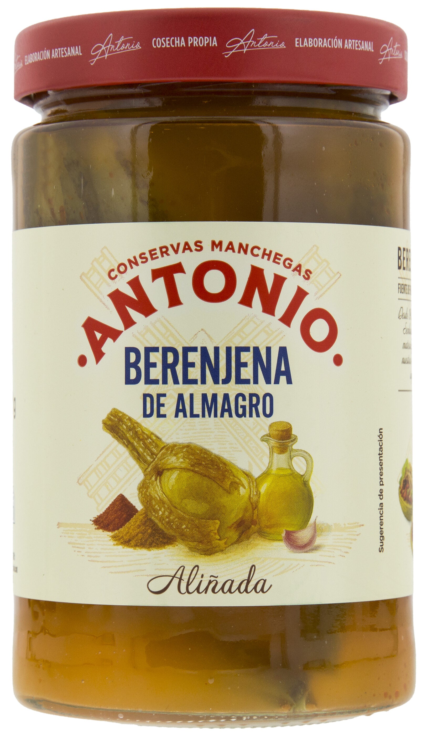 Berenjena aliñada cristal Antonio 350g escurr