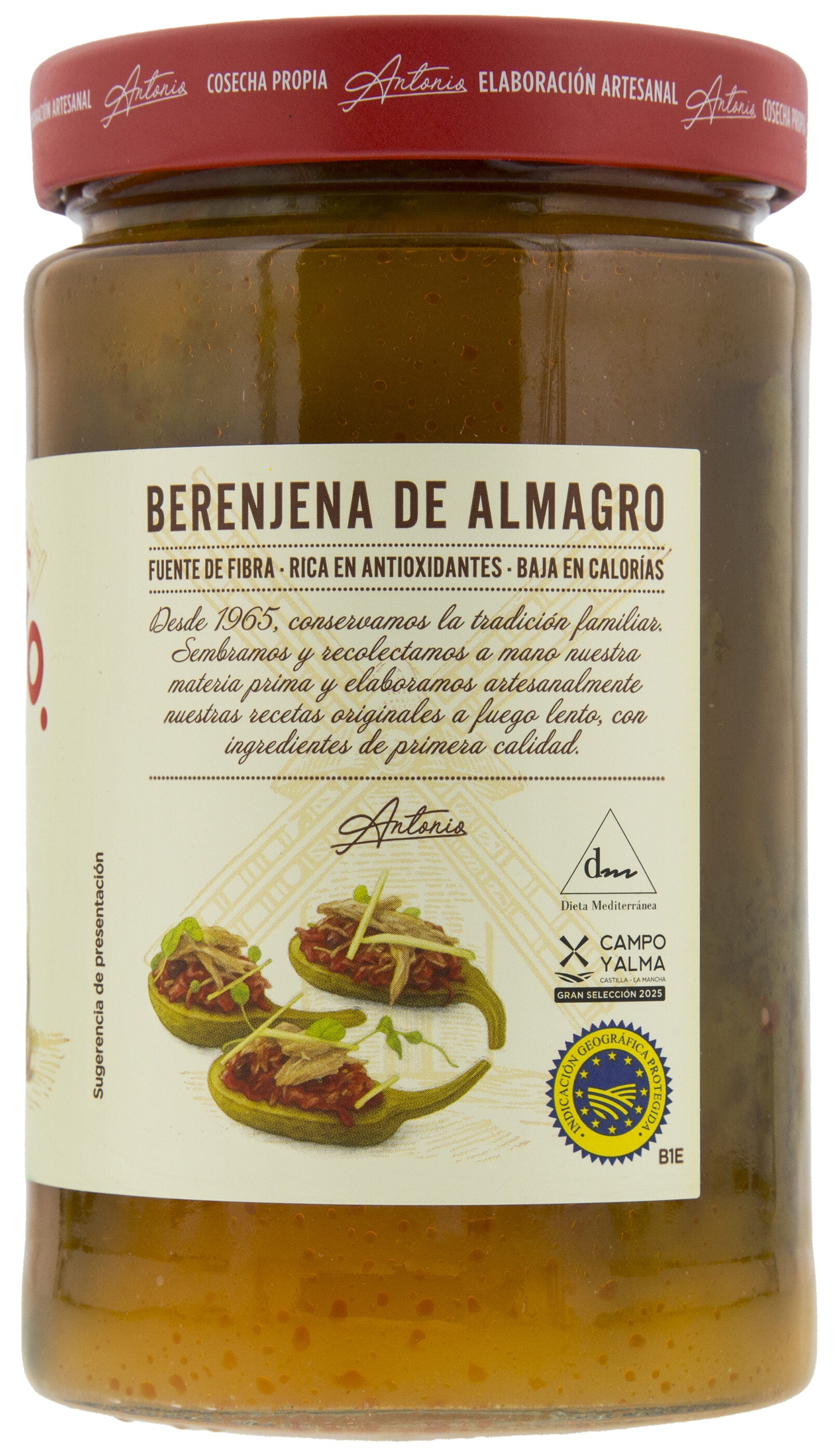 Berenjena aliñada cristal Antonio 350g escurr