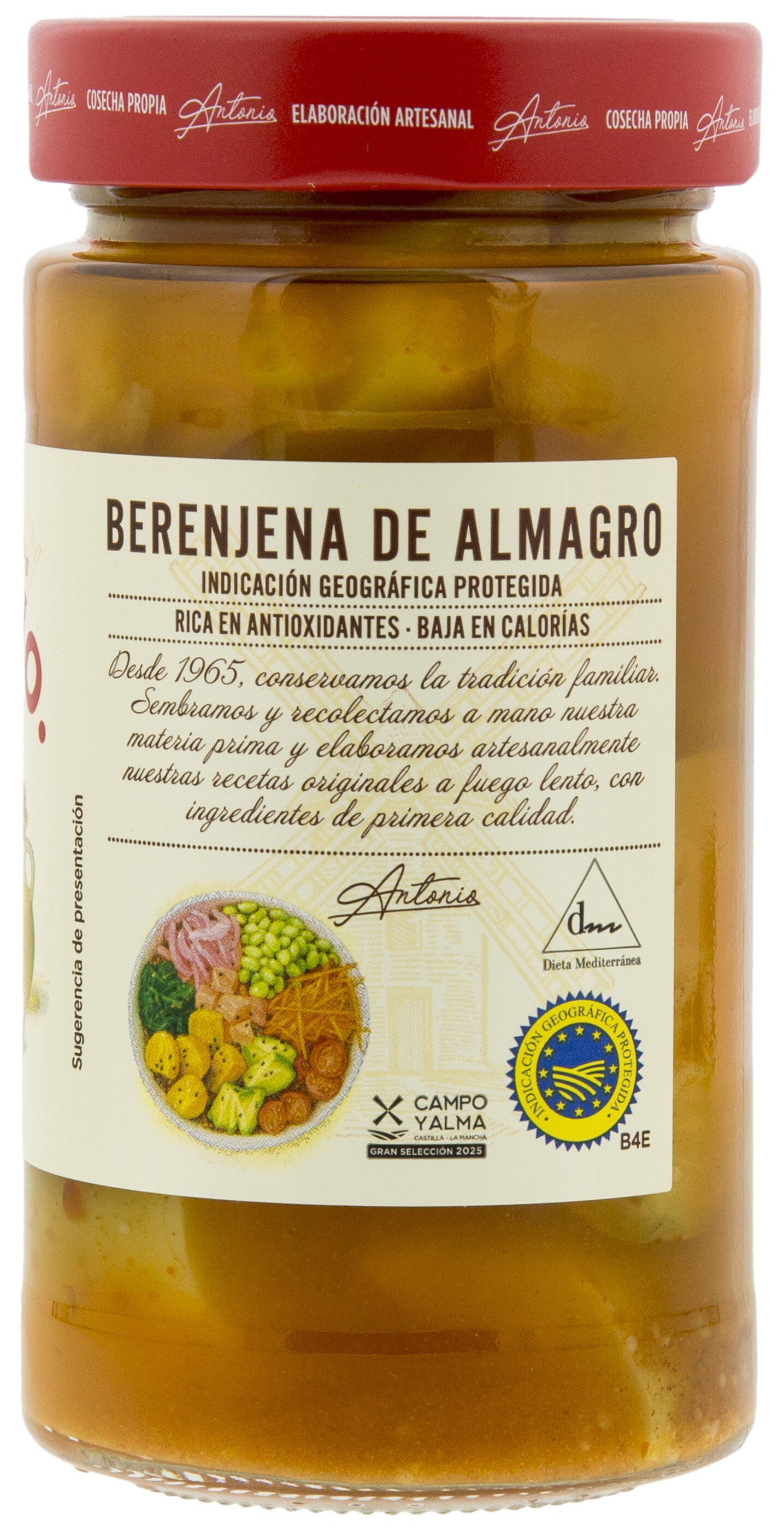 Berenjena trozos cristal Antonio 170g escurr