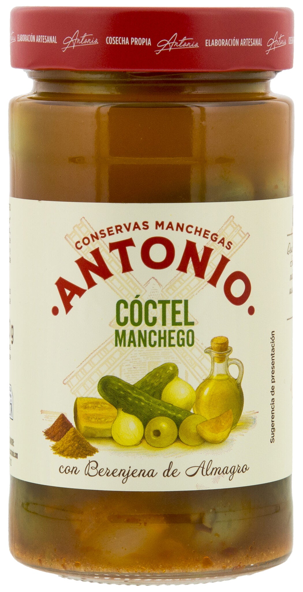 Cóctel manchego cristal Antonio 170g escurr