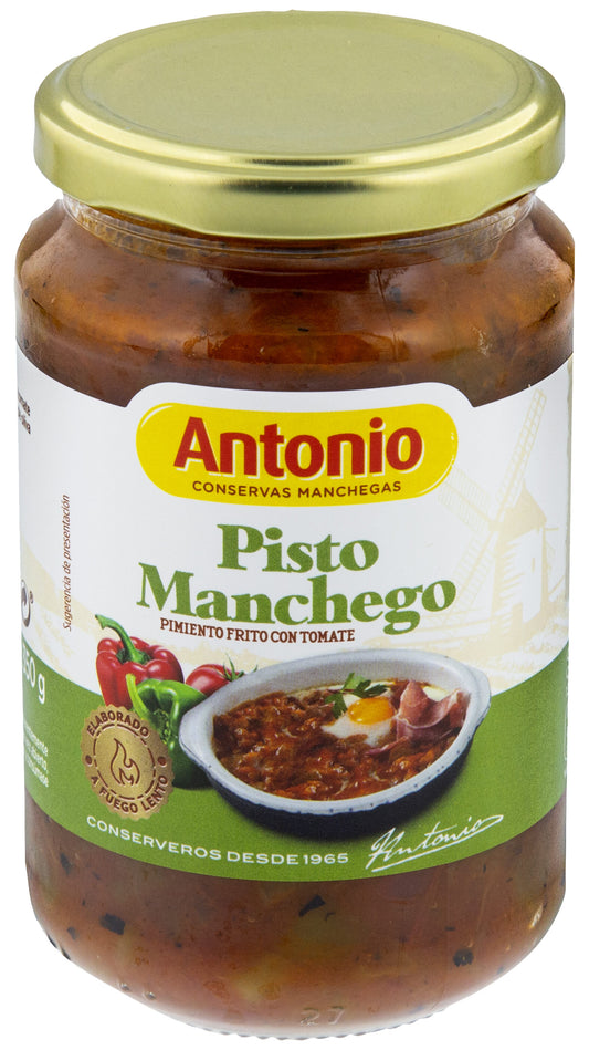 Pisto manchego cristal Cons Antonio 350g escurr La Despensa