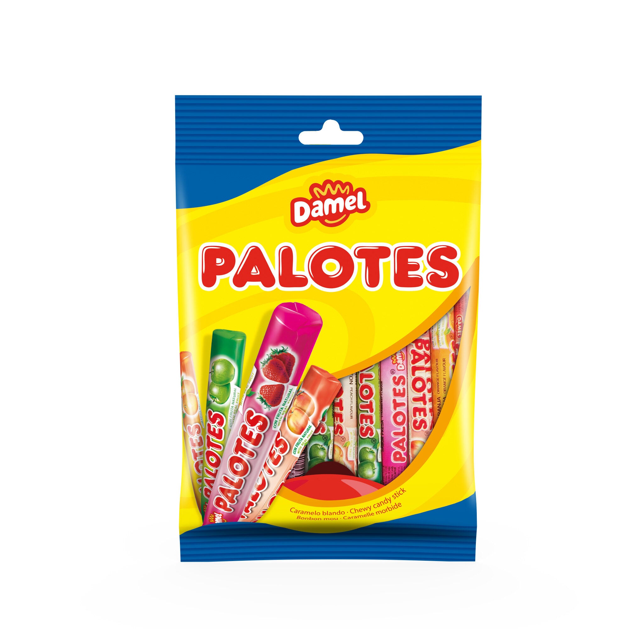 Caramelo blando palotes surtido bolsa Damel 78g