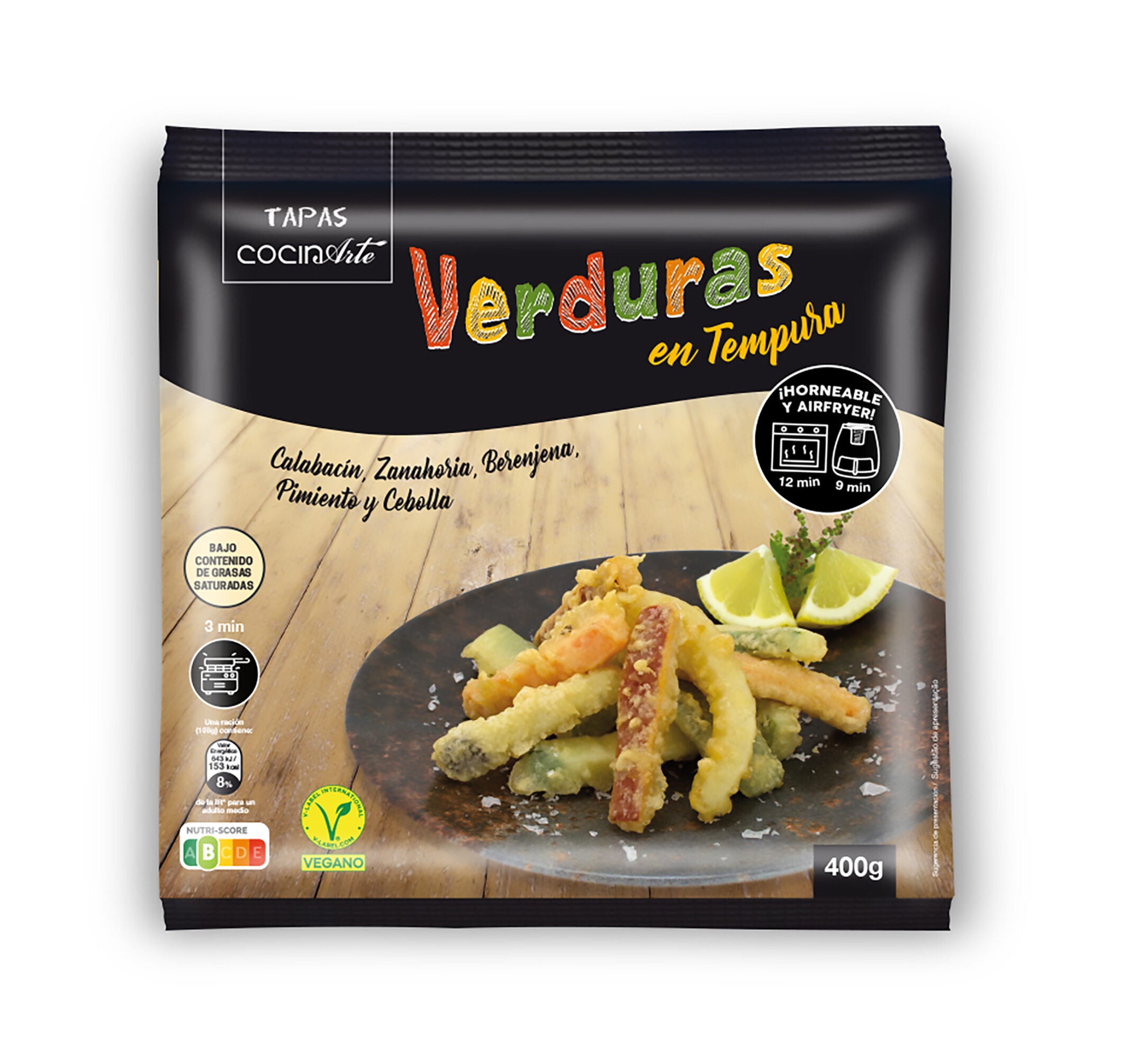 Verduras en tempura Cocinarte 400g