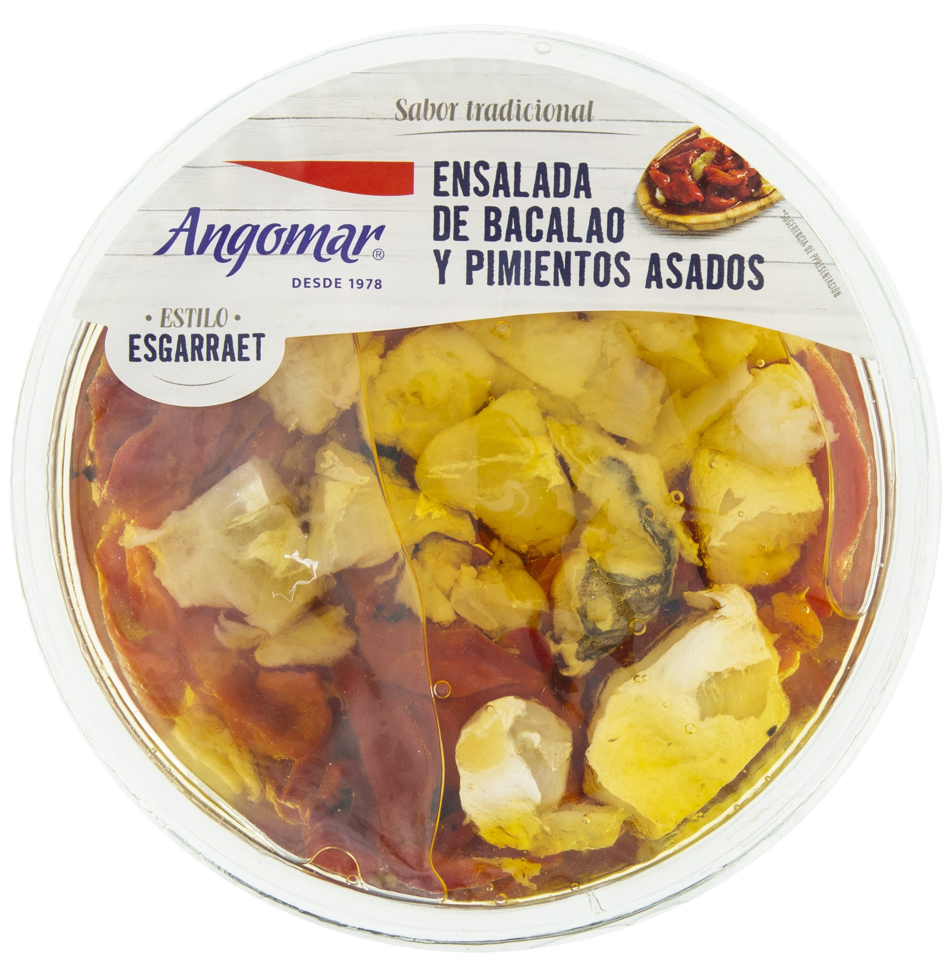 ENSALADA DE BACALAO Y PIMIENTOS ASADOS