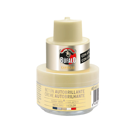 Betún incoloro incoloro autobrillante Búfalo 40ml La Despensa
