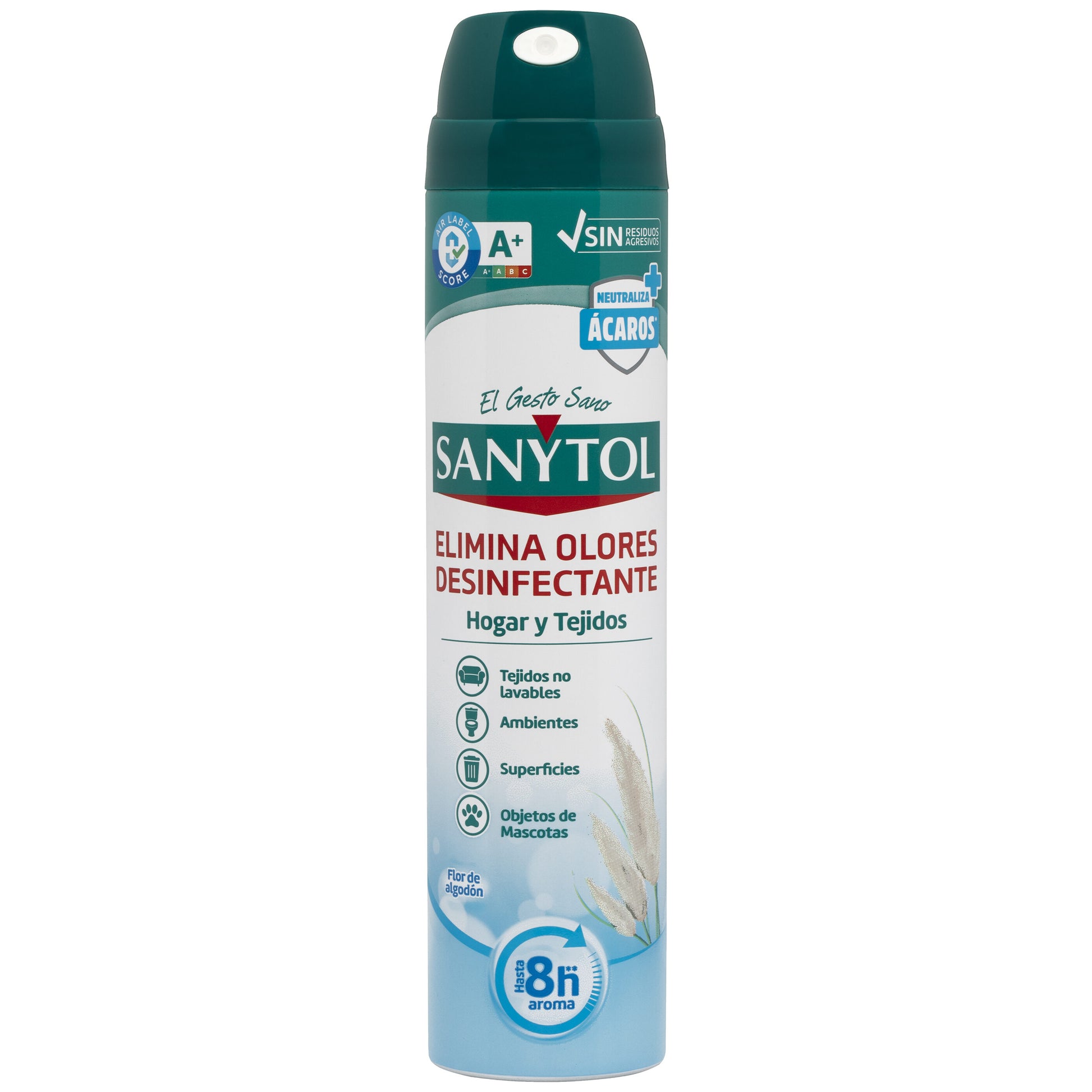 Ambientador aerosol desinfect tejidos hogar Sanytol 250g