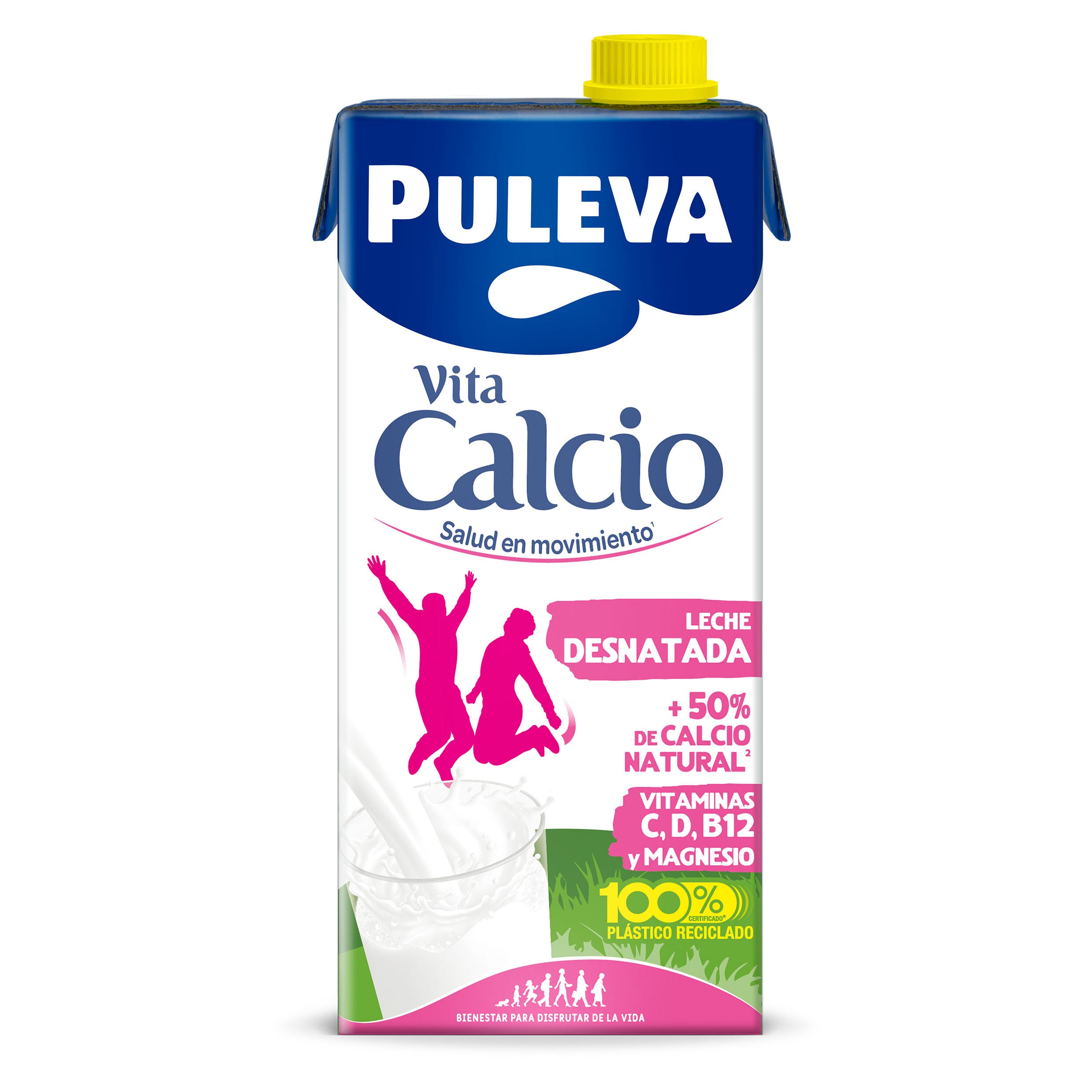 Leche desnatada calcio Puleva 1l
