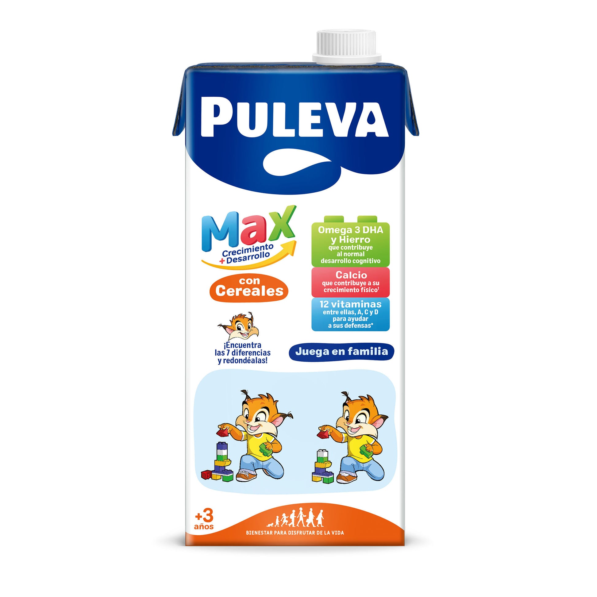 Leche entera crecimiento c/cereales Puleva max 1l