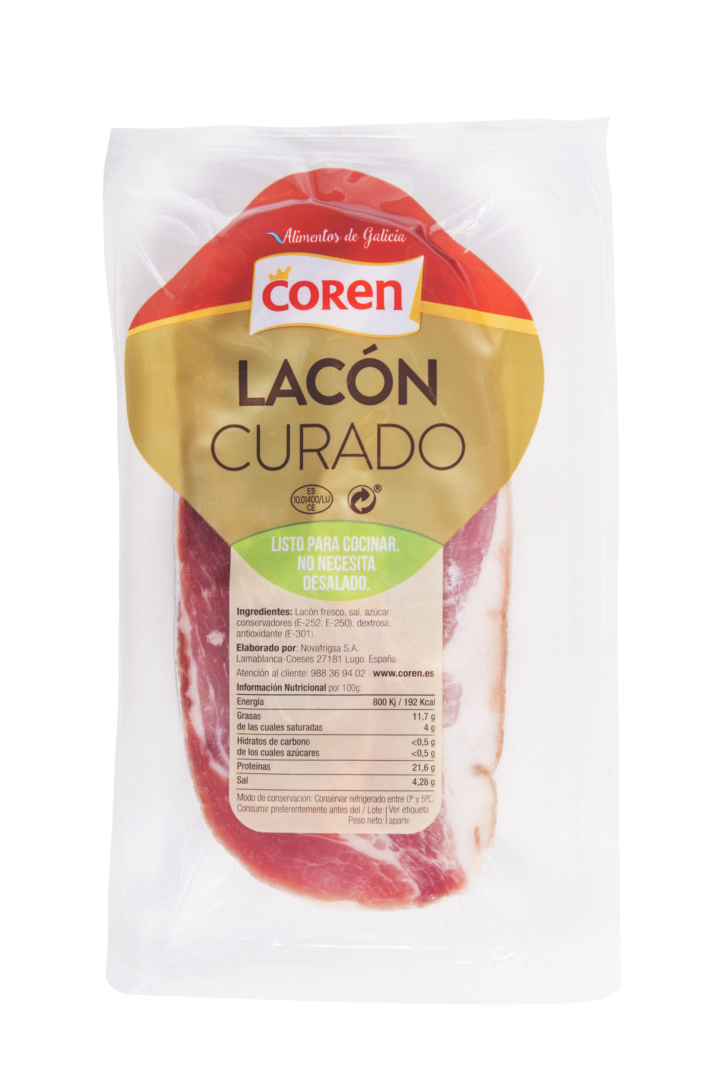Lacón curado listo cocinar Coren 380g