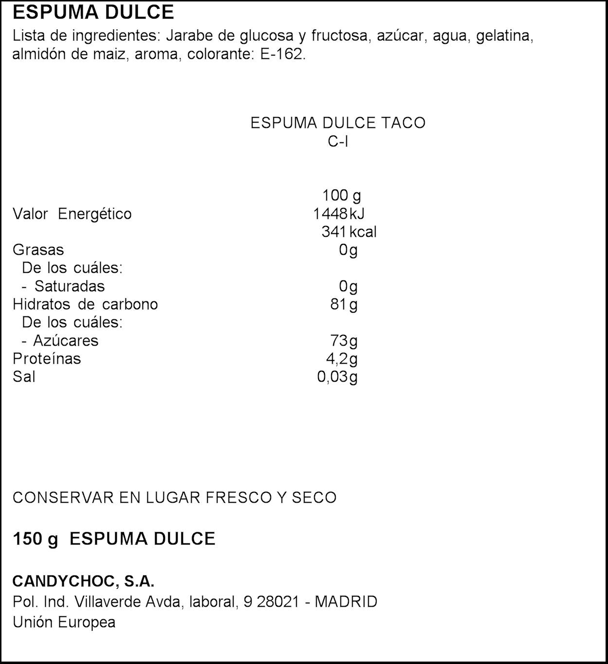 Gominola nube nubes Miguelañez 150g