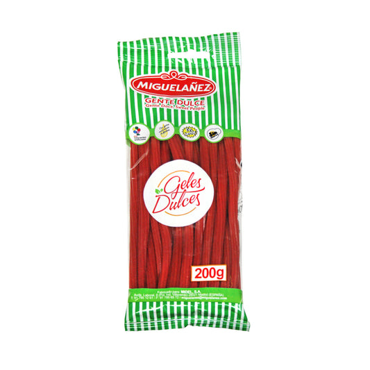 Regaliz torcido fresa Miguelañez 200g La Despensa
