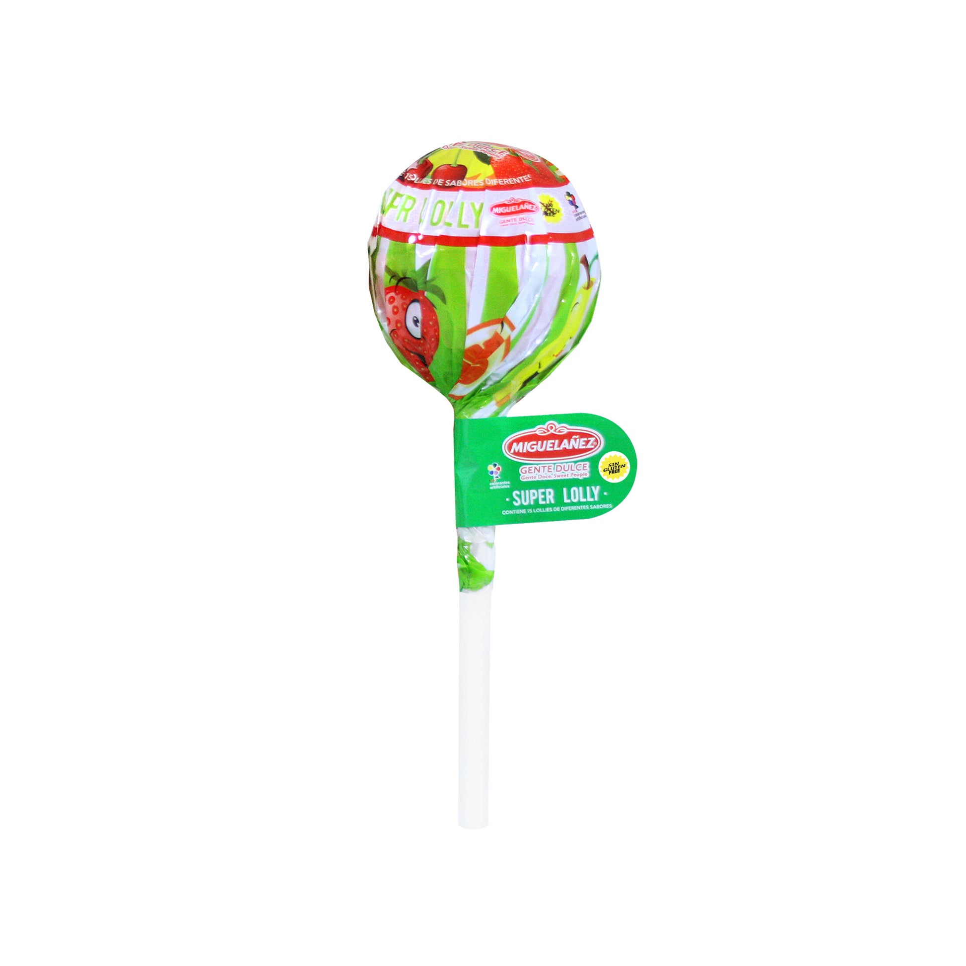 Caramelo gigante con palo varios sabores Miguelañez 135g