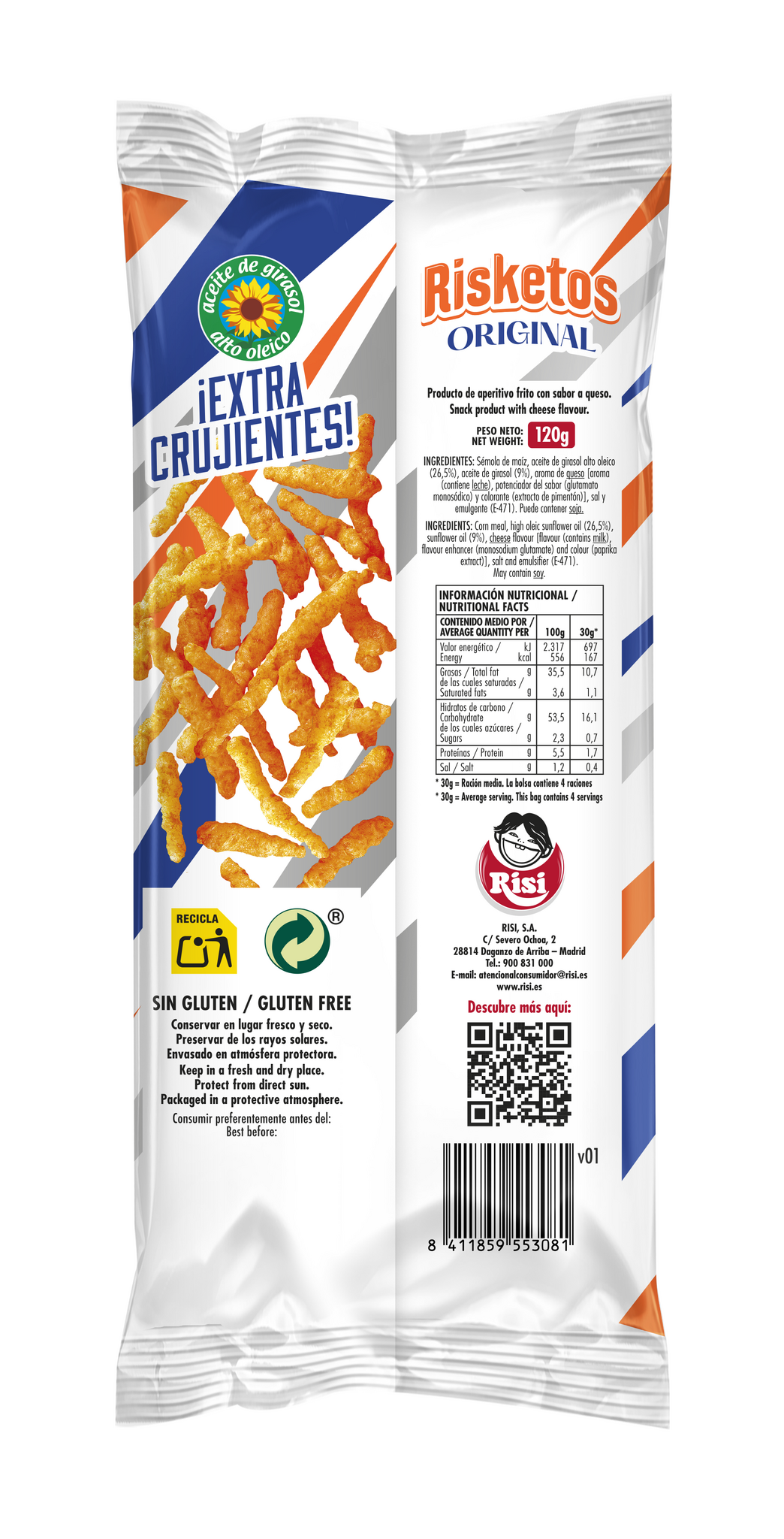 Snack risketos Risi 120g