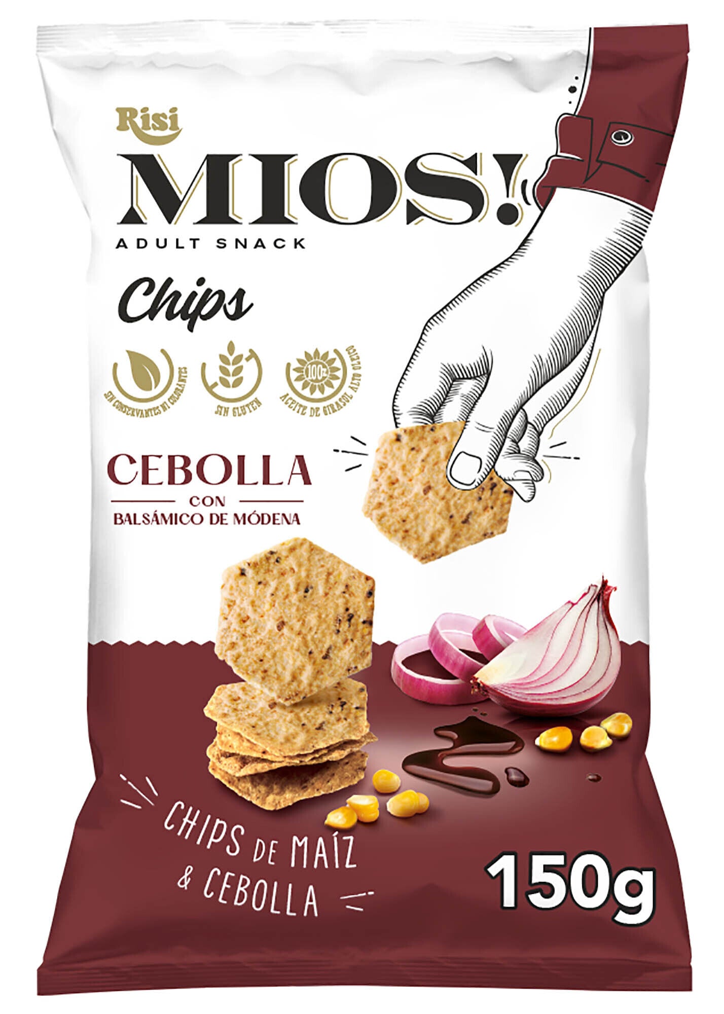 Snack chia y cebolla mios Risi 150g