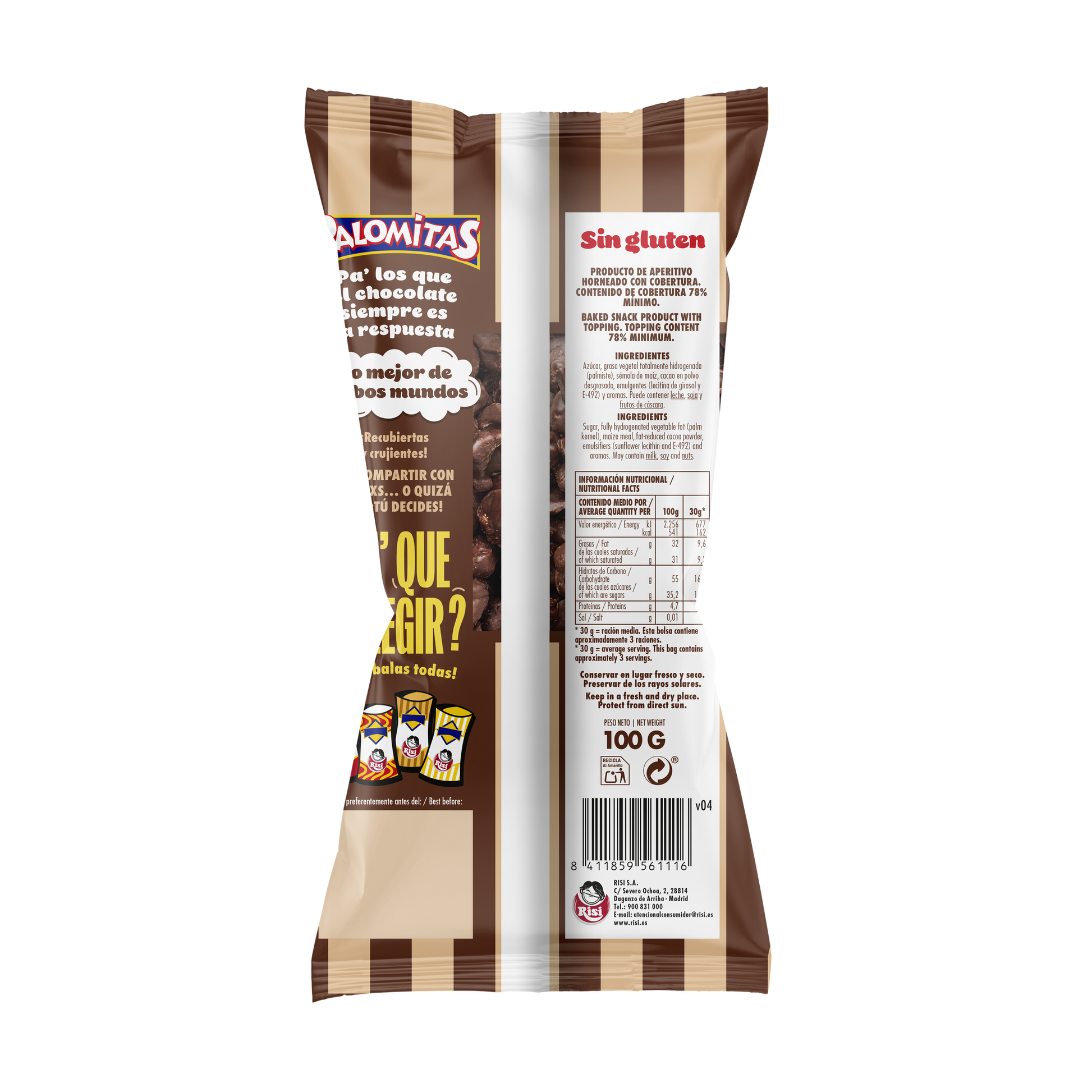 Palomitas chocolate Risi 100g