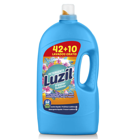 Detergente líquido frescor sublime Luzil 42+6 La Despensa