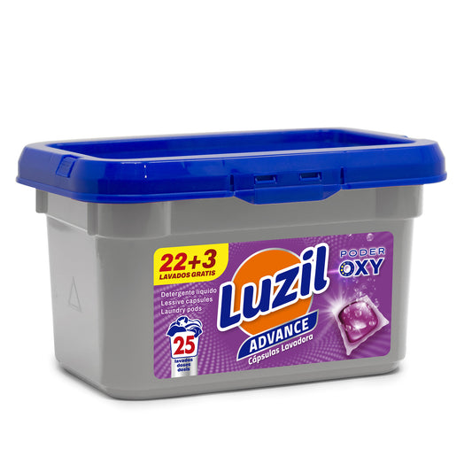 Detergente capsula oxy advance Luzil 22+3 D La Despensa