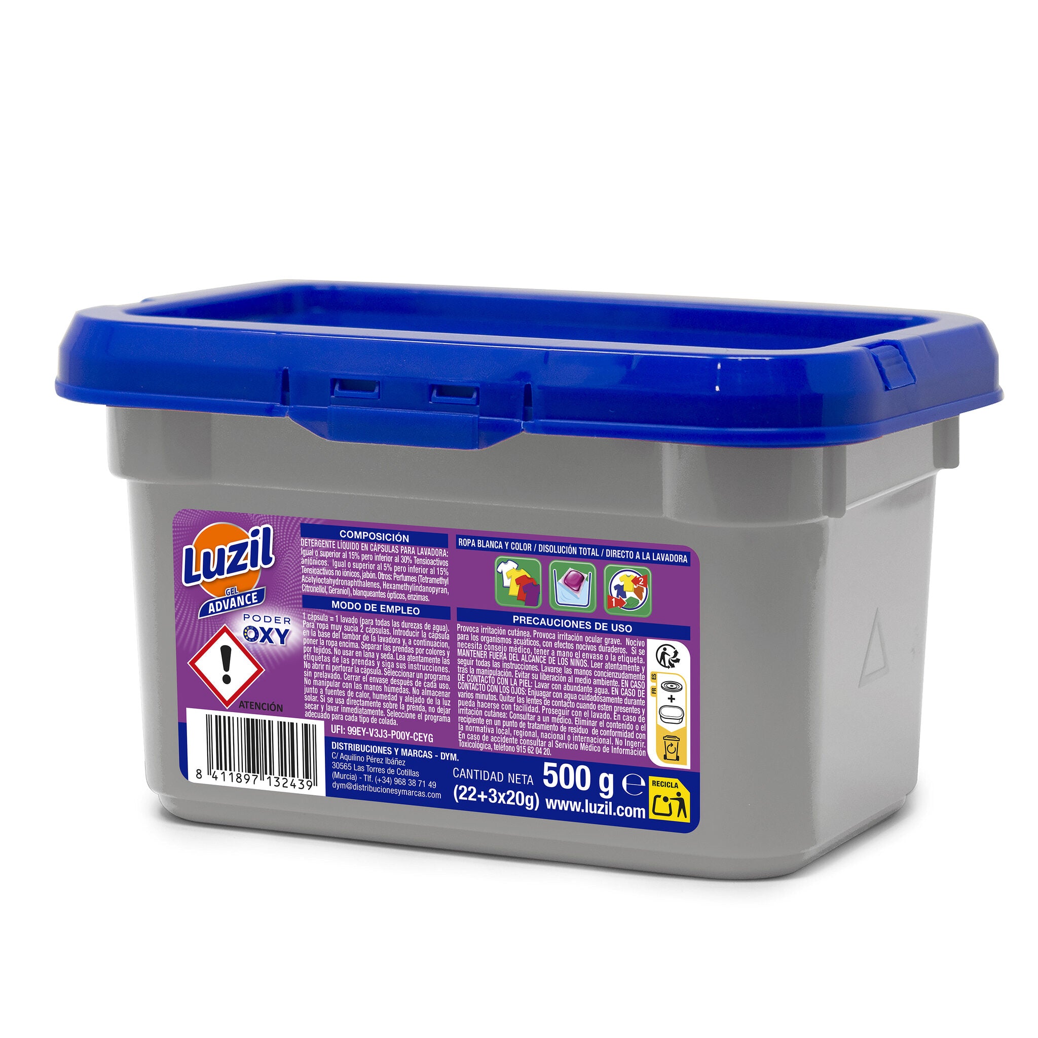 Detergente capsula oxy advance Luzil 22+3 D