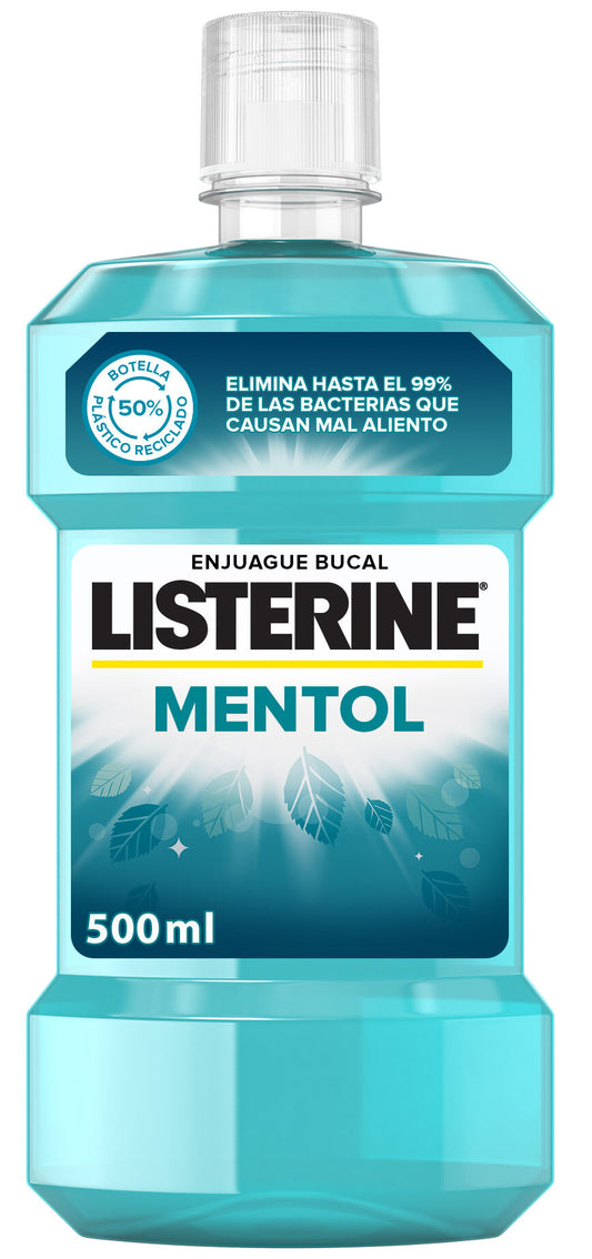 Enjuague bucal mentol Listerine 500ml La Despensa