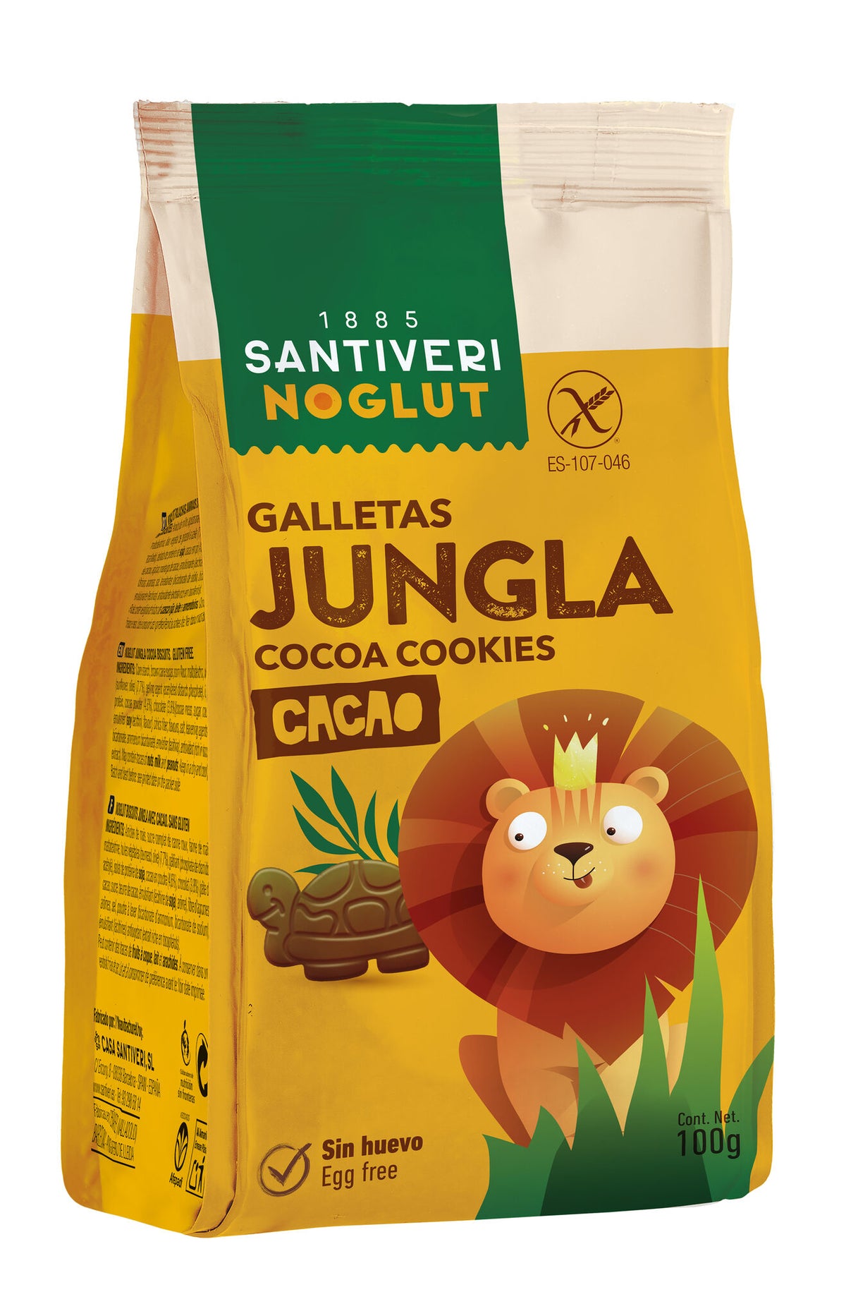 Galletas jungla cacao s/gluten Noglut 100g