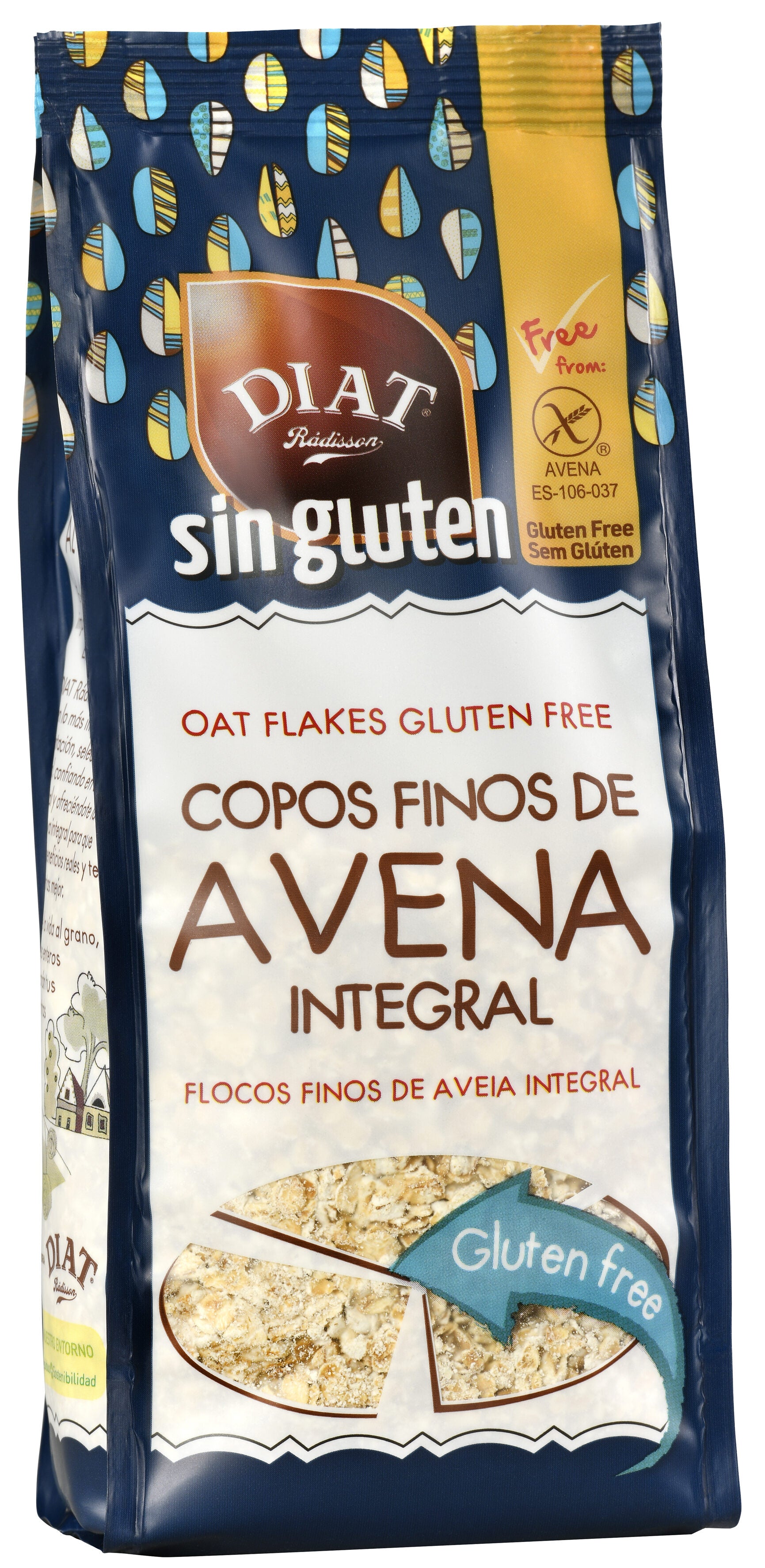 Cereales avena integral s/ gluten Diet radisson 350g