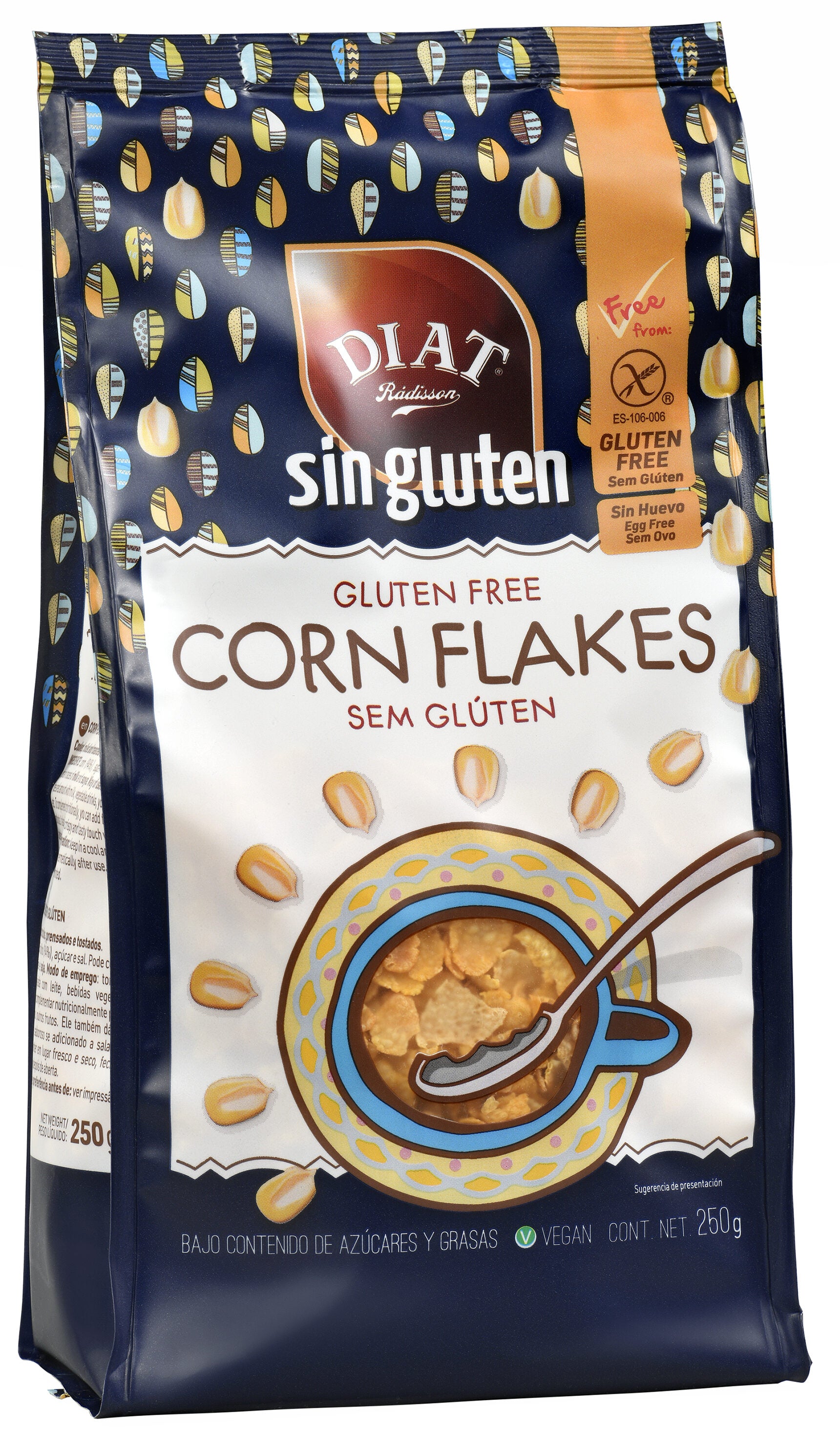 Cereales corn flakes s/gluten Diet radisson 250g