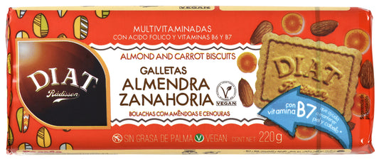 Galletas c/ almendra y zanahoria Diet radisson 220g La Despensa
