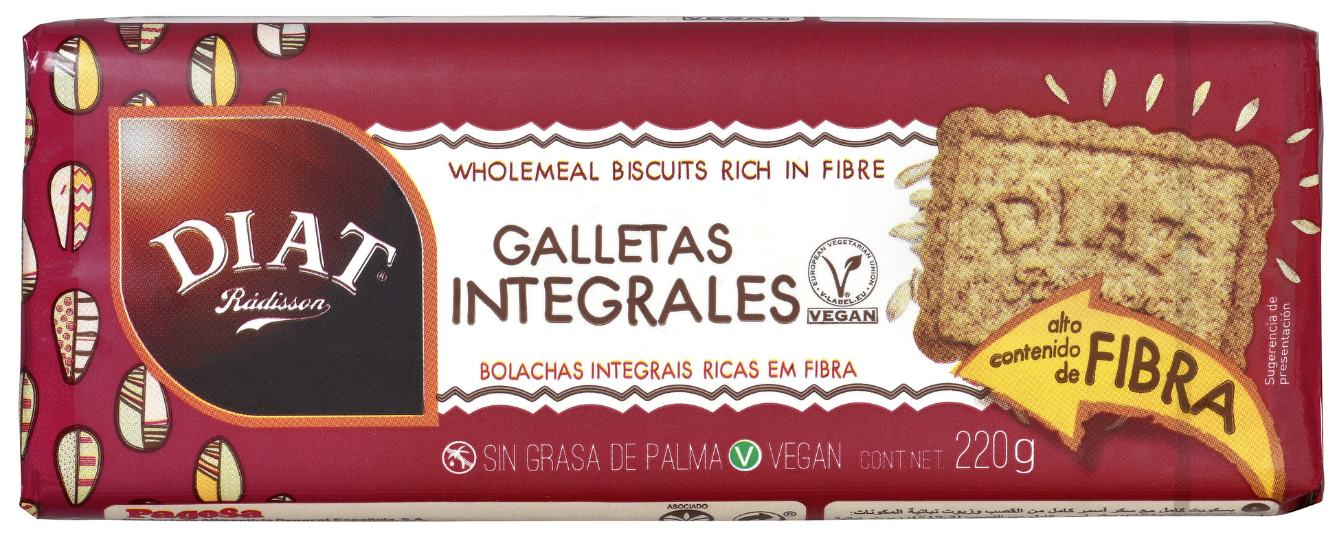 Galletas integrales Diet radisson 220g
