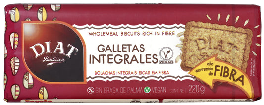 Galletas integrales Diet radisson 220g La Despensa