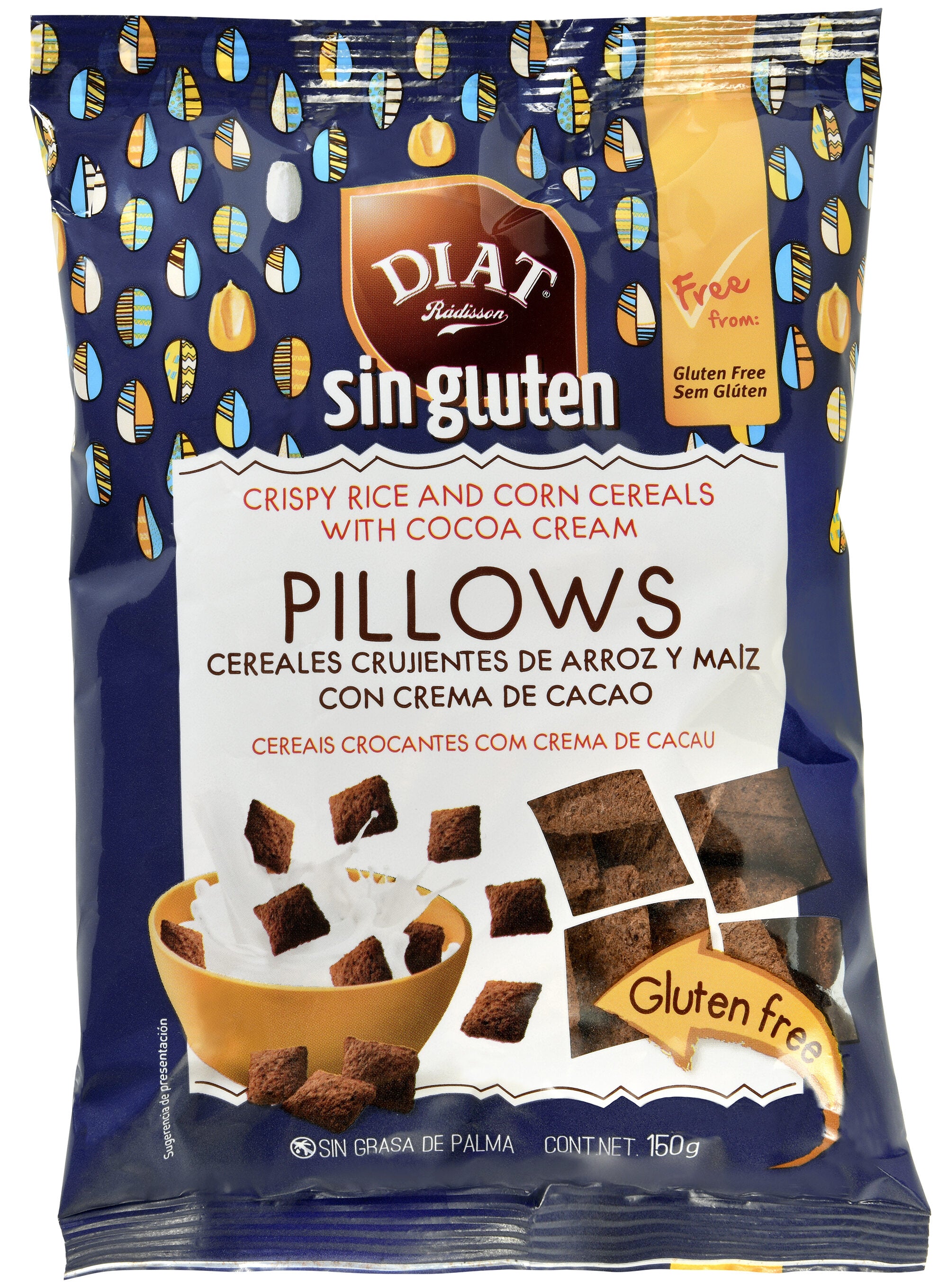 Cereales pillows s/gluten Diet radisson 150g