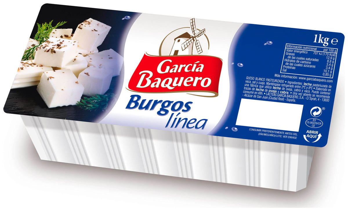 Queso fresco burgolinea Garcia Baquero 1kg