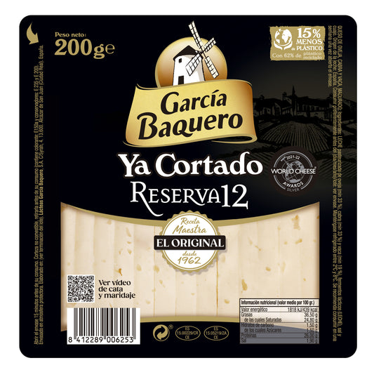 Queso reserva cortado cuña García baquero 200g La Despensa