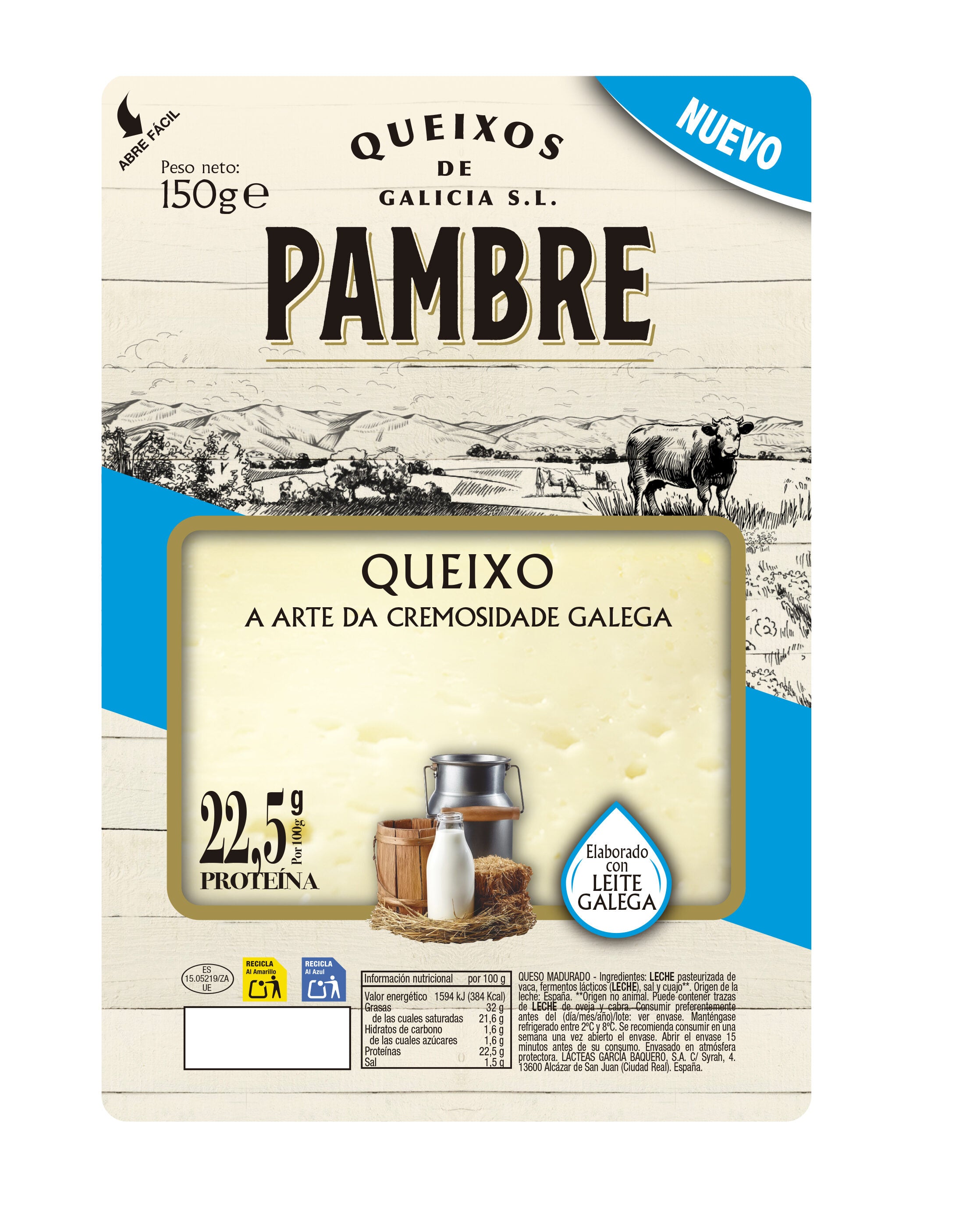 Queso loncha vaca Garcia baquero 150g