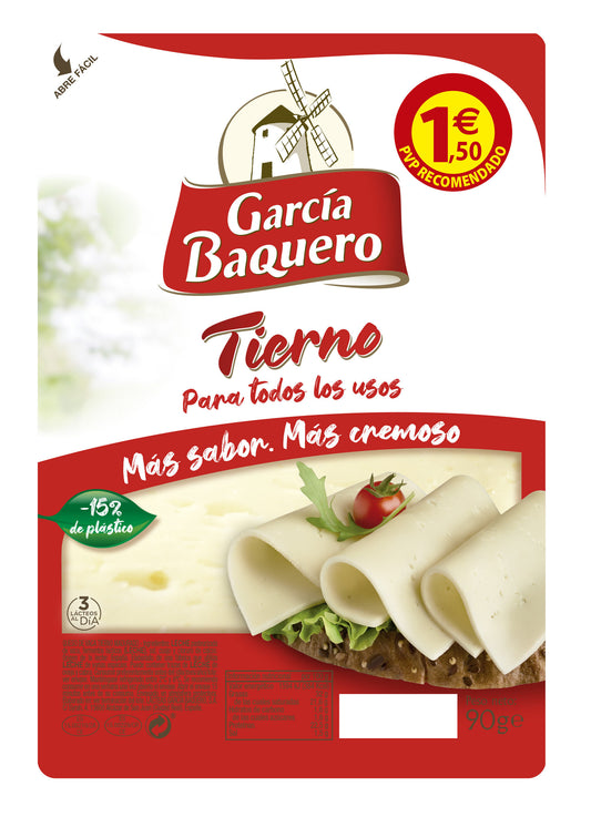 Queso tierno loncha Garcia baquero 90g La Despensa