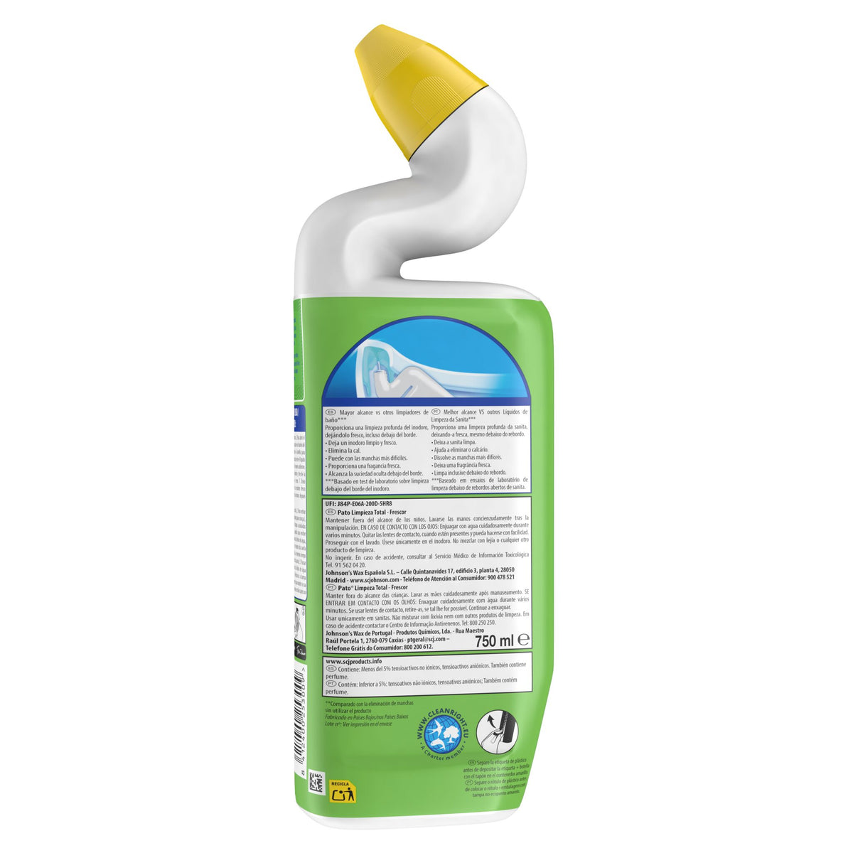 Limpiador wc gel verde Pato wc 750ml