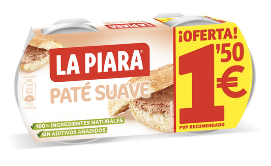 Paté hígado de cerdo suave La piara p2 75g/u La Despensa