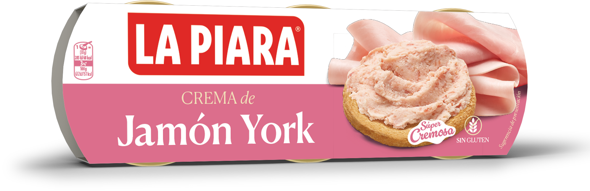 Crema jamon york La piara p3x75g