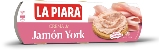 Crema jamon york La piara p3x75g La Despensa