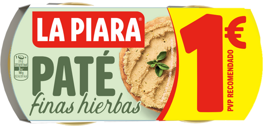 Pate clasico finas hierbas La piara p2x75g La Despensa