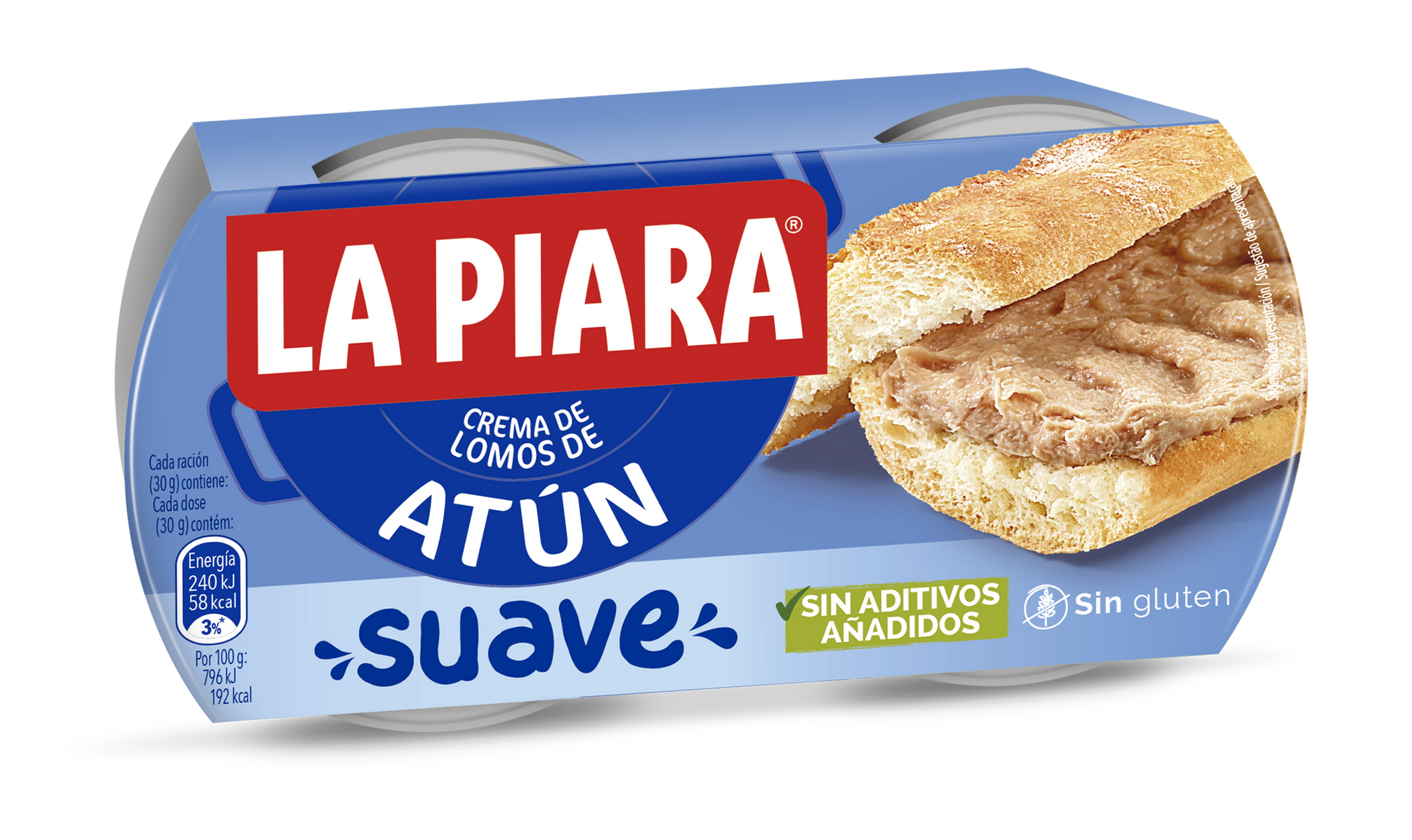 Crema atun suave La piara p2x75g