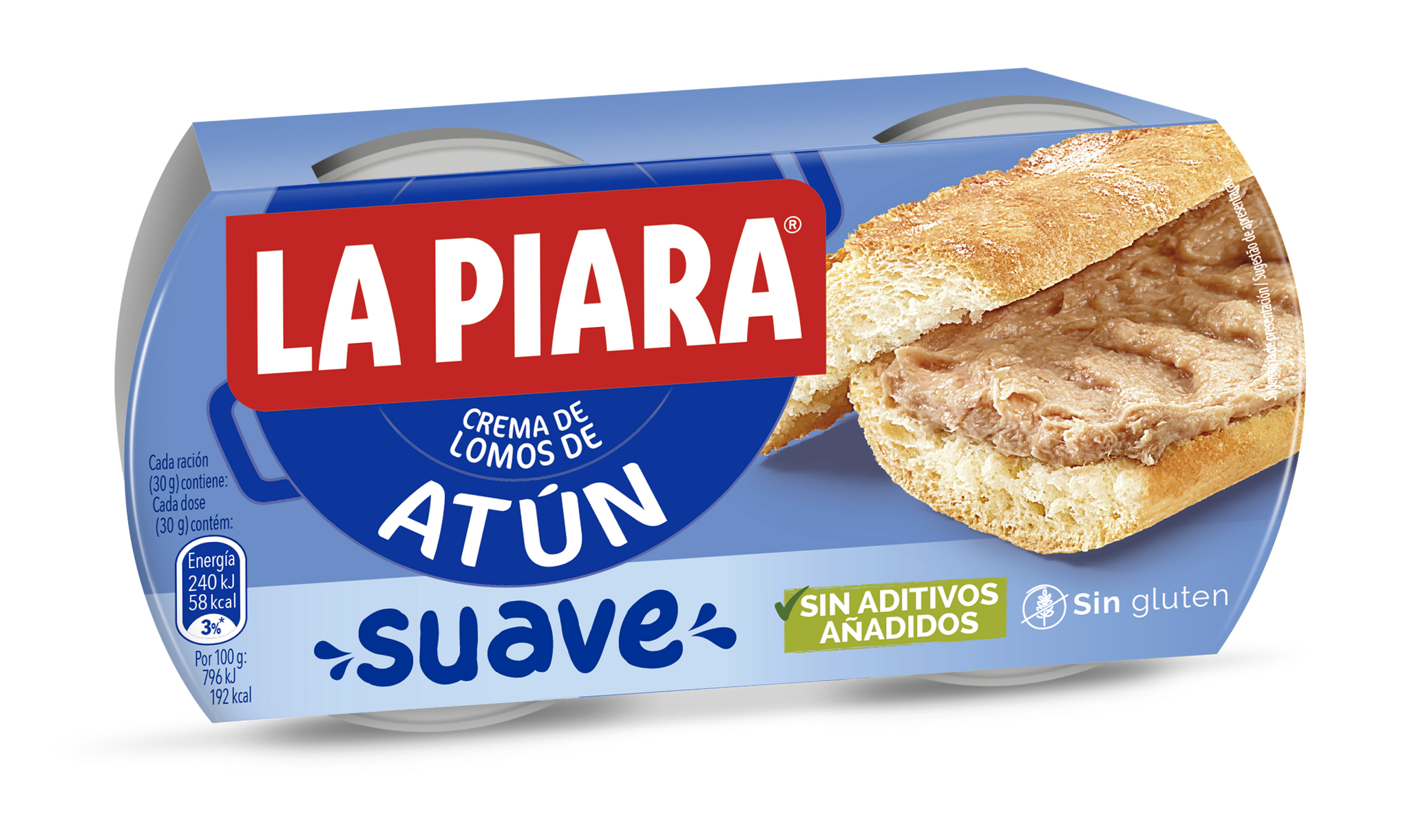 Crema atun suave La piara p2x75g
