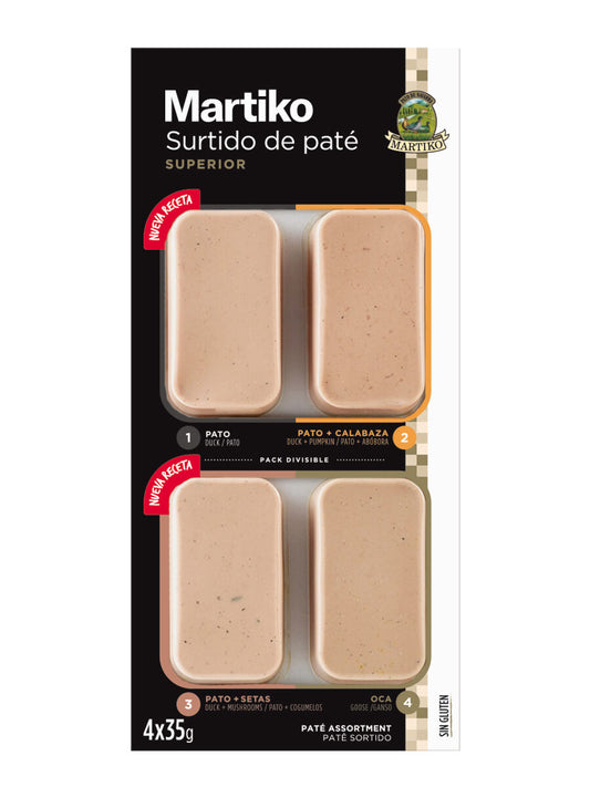 Surtido paté  Martiko p4 35g/u La Despensa