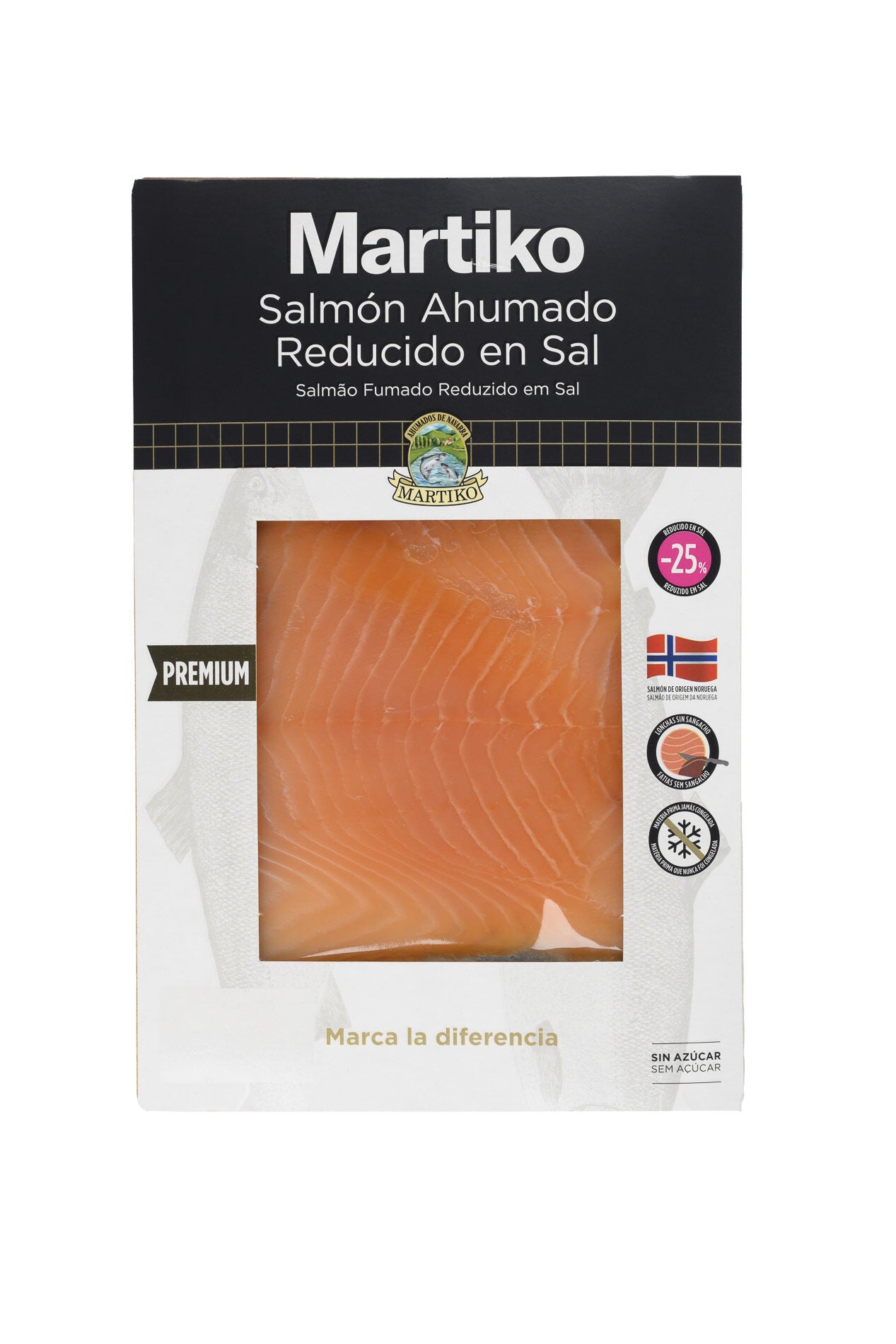 Salmón ahumado b/sal Martiko 80g
