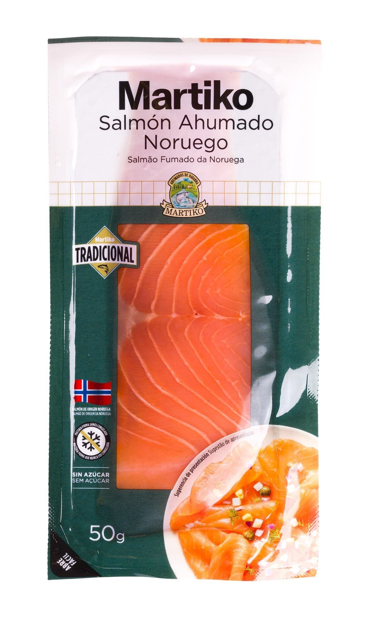 Salmon ahumado noruego Martiko 50g