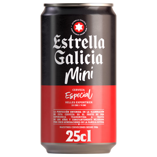 Cerveza especial lata mini Estrella galicia 25cl La Despensa