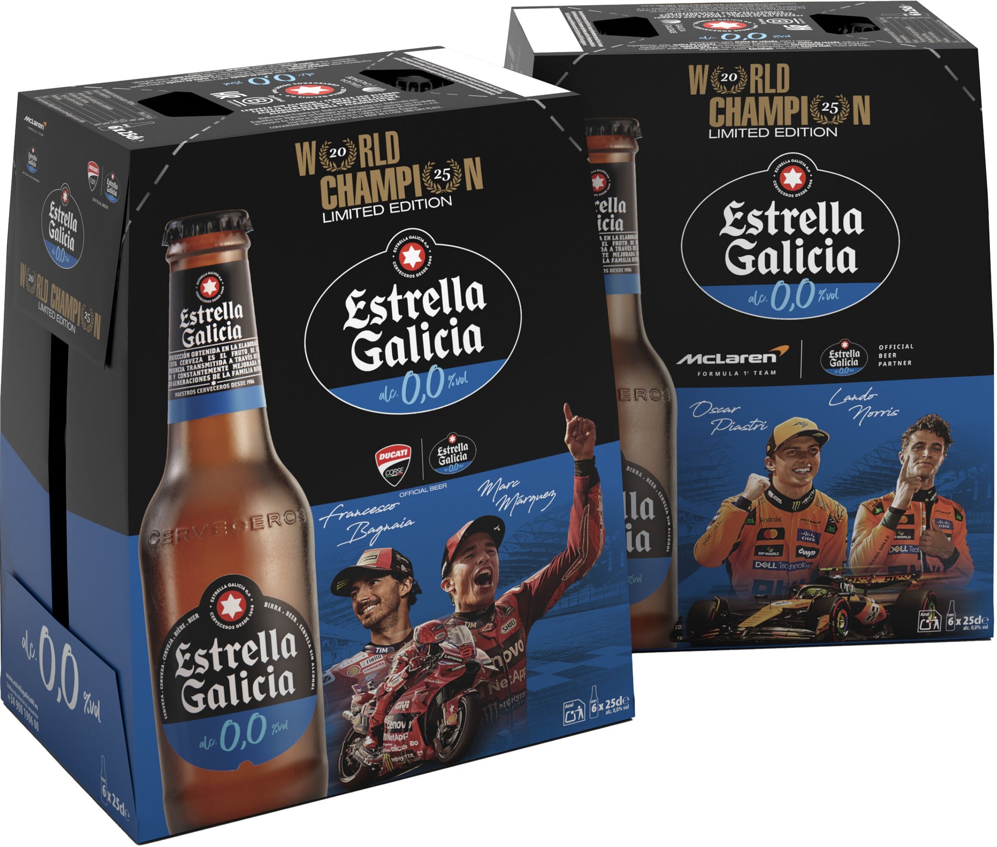 Cerveza 0.0 cristal Estrell Galic p6 250ml/u