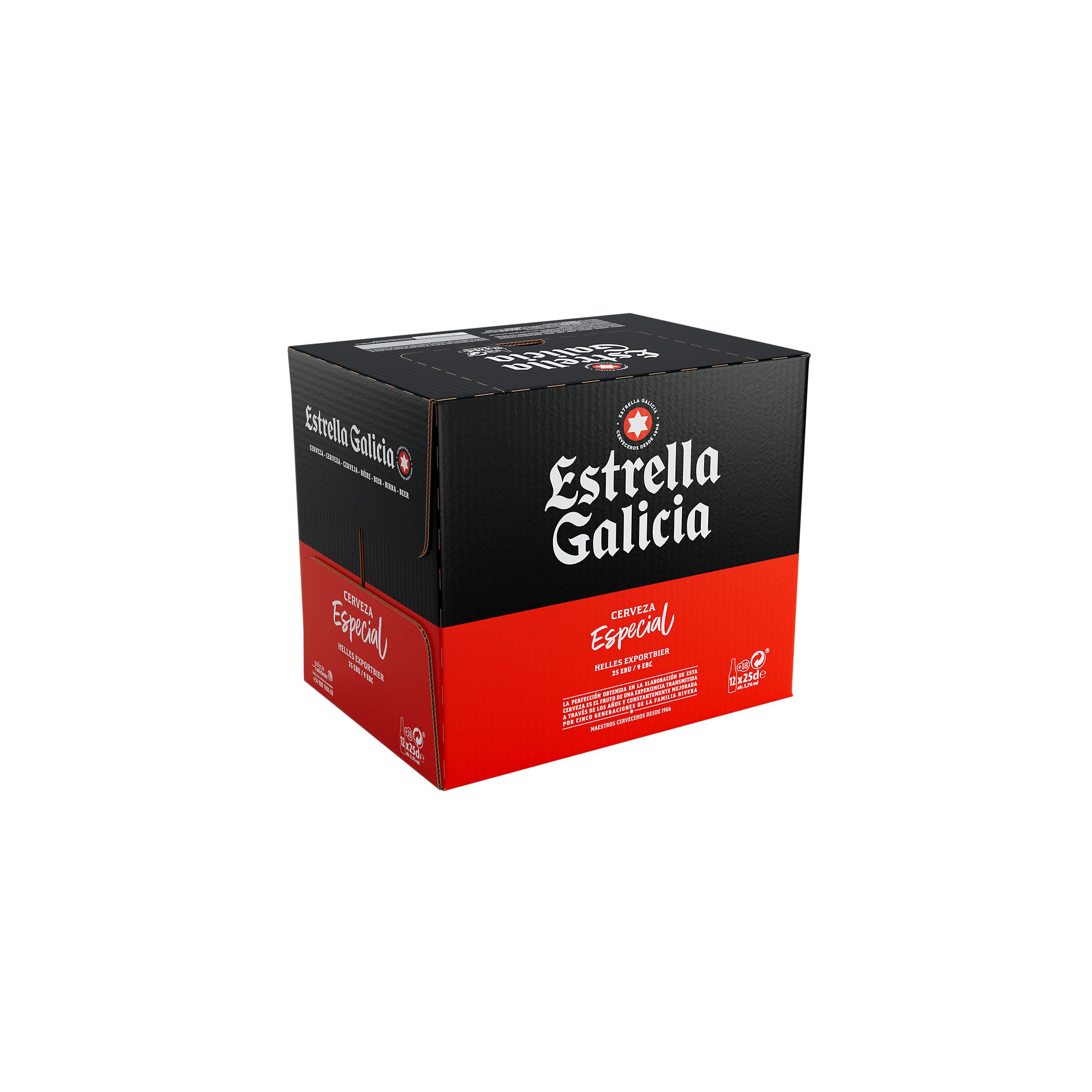 Cerveza cristal estrell galic p12 250ml/u