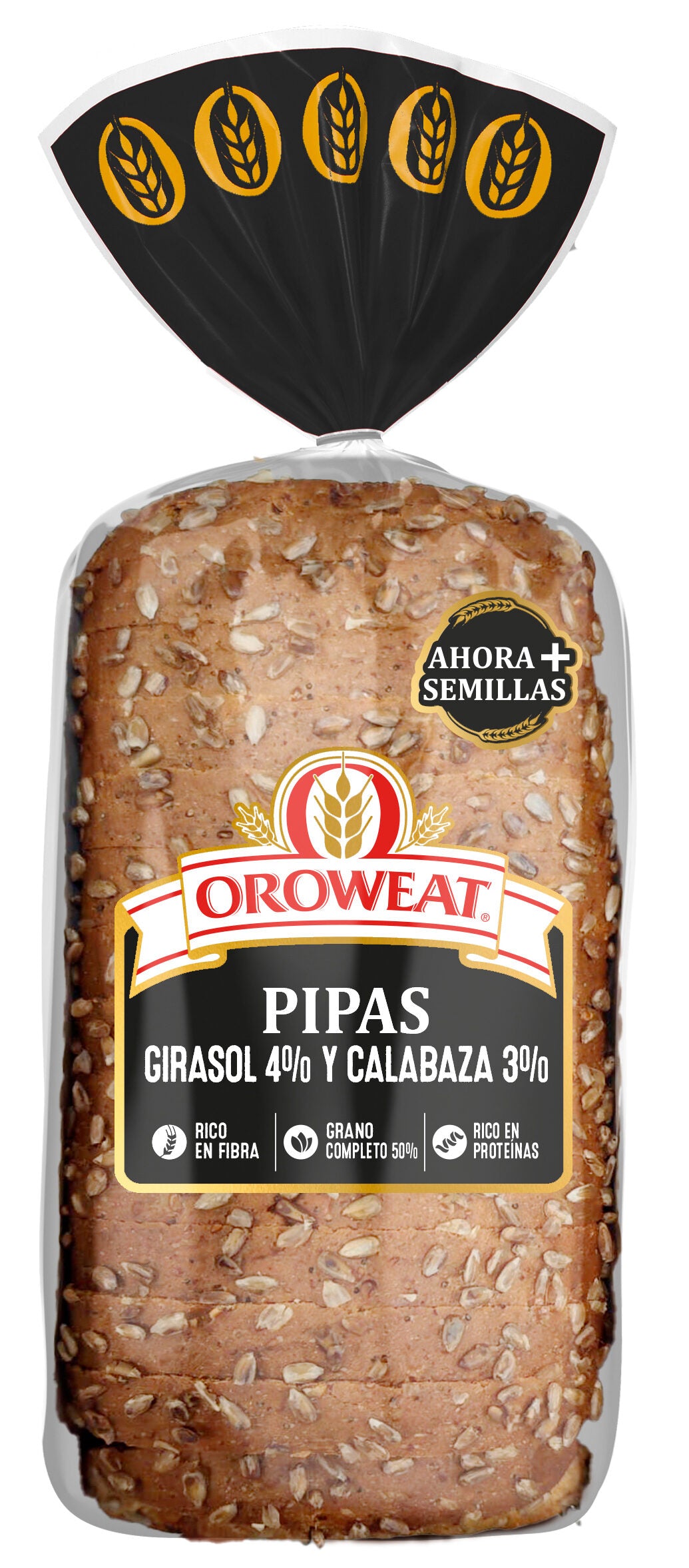 Pan de molde pipas y semillas Oroweat 550g
